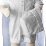 Polycotton Romper with Pleats