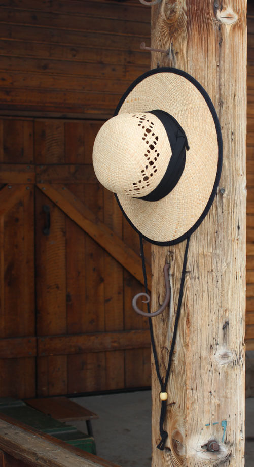 Women's pioneer straw hat costume trek sun hat