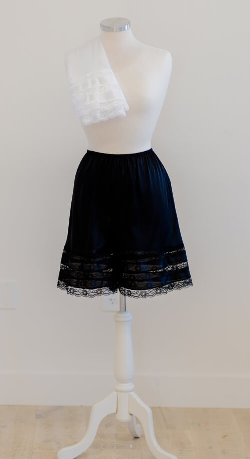 Petti pant slip black white XS-3XL