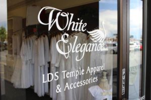 White Elegance Orem LDS Temple Dress