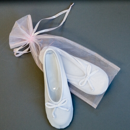 white women's satin slipper lds temple