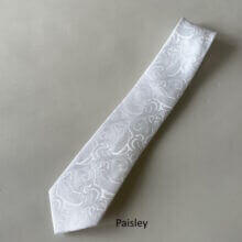Paisley White Tie