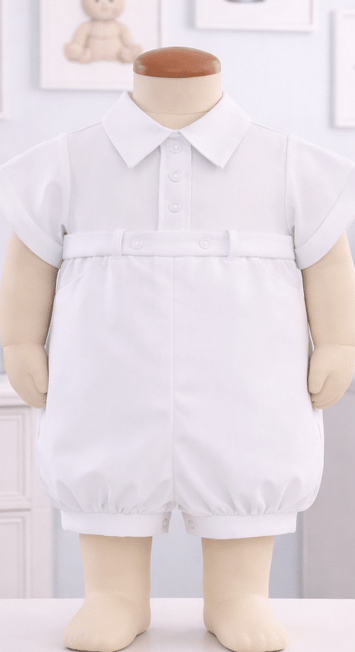 Boy's Gabardine Romper