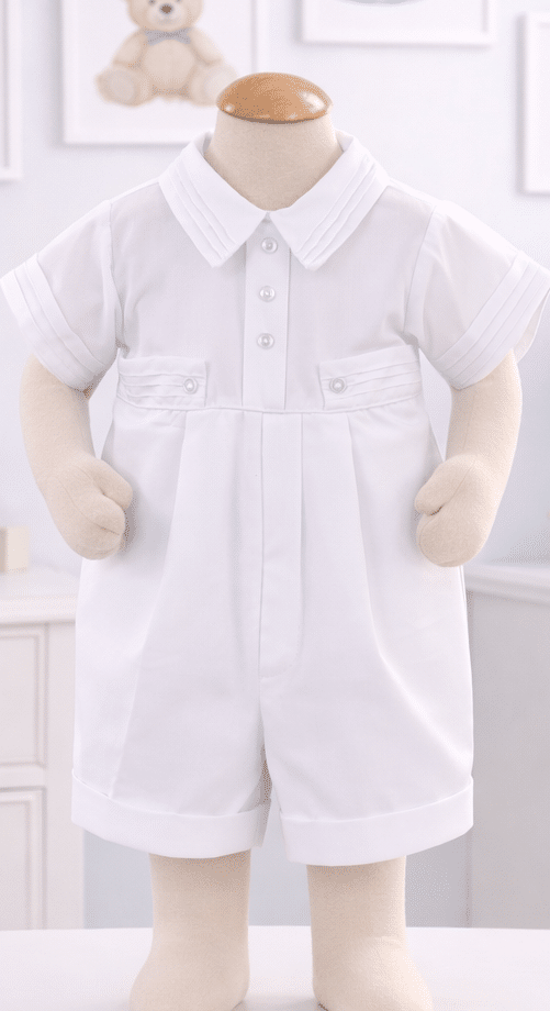 PC Romper with Pleats