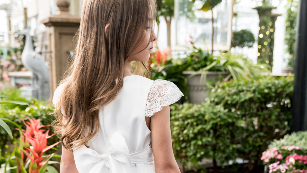 A White Baptism Dress as Beautiful as Her Big Day
